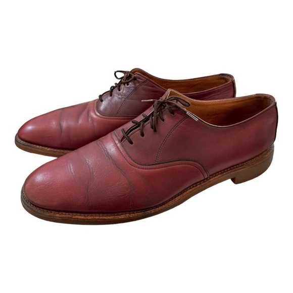 MANISTEE Men’s Brown Leather Dress Shoes Lace-Up Size 13 Pre-Owned - Picture 2 of 9